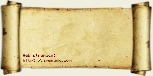 Andjelina Rakić vizit kartica